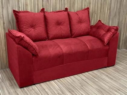 Sofá 2 e 3 Lugares Vermelho 608 Paris - Alpoim Imagem de Sofá 2 e 3 Lugares Vermelho 608 Paris
