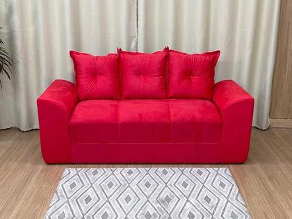 Sofá 2 e 3 Lugares Vermelho 608 Porto - Alpoim Imagem de Sofá 2 e 3 Lugares Vermelho 608 Porto