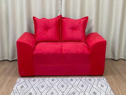 Sofá 2 e 3 Lugares Vermelho 608 Porto - Alpoim Imagem de Sofá 2 e 3 Lugares Vermelho 608 Porto