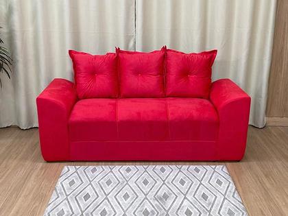 Sofá 2 e 3 Lugares Vermelho 608 Porto - Alpoim Imagem de Sofá 2 e 3 Lugares Vermelho 608 Porto