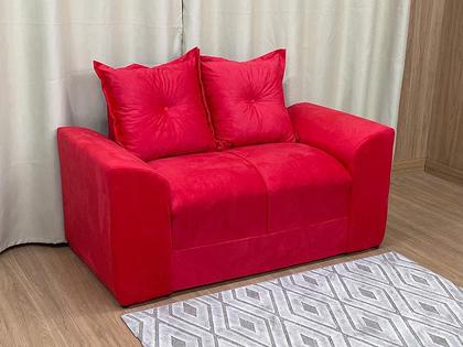 Sofá 2 e 3 Lugares Vermelho 608 Porto - Alpoim Imagem de Sofá 2 e 3 Lugares Vermelho 608 Porto