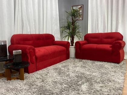 Imagem de Sofá 2 e 3 Lugares Vermelho 608 Viena