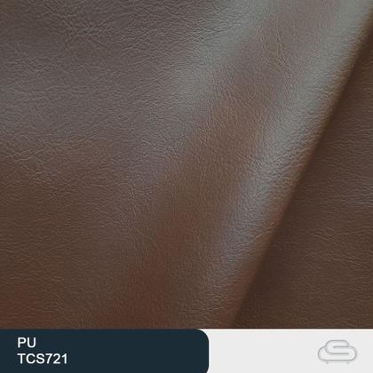 Imagem de Sofá 2 Lugares 120cm Dolar PU Marrom  Bouclé Suave Off White - Sallar Home