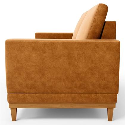 Imagem de Sofá 2 Lugares 160cm Living Sala de Estar Kayrós D05 Sintético Whisky - Mpozenato