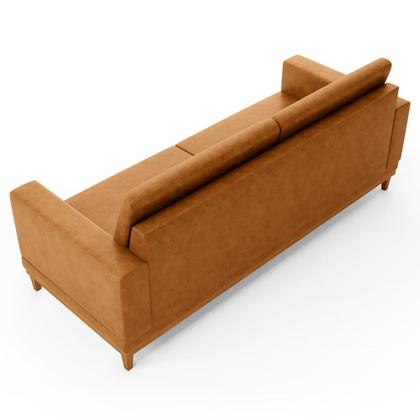 Imagem de Sofá 2 Lugares 160cm Living Sala de Estar Kayrós D05 Sintético Whisky - Mpozenato