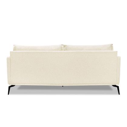 Imagem de Sofá 2 Lugares 1,60m Estofado em Linho com Pés Metálicos - Living Lucadi Home