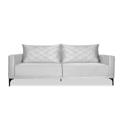 Imagem de Sofá 2 Lugares 1,80m Estofado em Veludo com Pés Metálico - Etios Lucadi Home