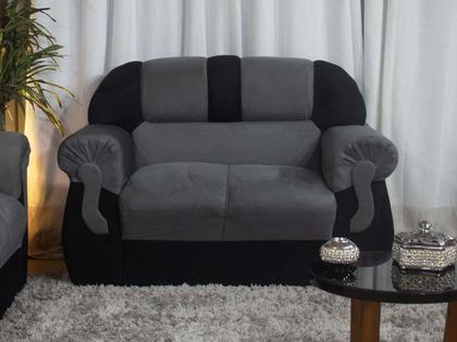 Imagem de Sofá 2 Lugares Cinza com Preto 605/601 Corsa