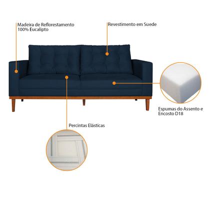 Imagem de Sofá 2 Lugares Dubai Suede - Doce Sonho Móveis