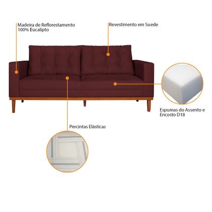 Imagem de Sofá 2 Lugares Dubai Suede - Doce Sonho Móveis