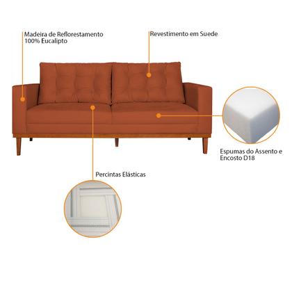 Imagem de Sofá 2 Lugares Dubai Suede - Doce Sonho Móveis