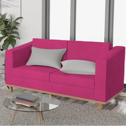 Imagem de Sofá 2 Lugares Europa Suede Pink AM Decor