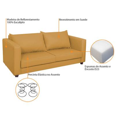 Imagem de Sofá 2 Lugares Lisboa Suede - Amarena Móveis