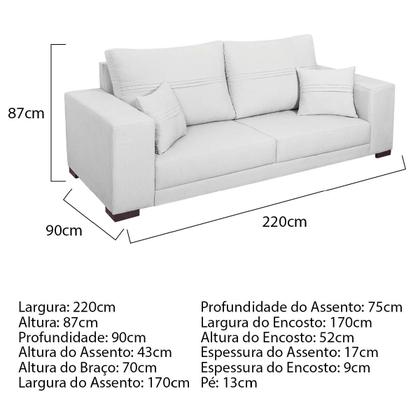 Imagem de Sofá 2 Lugares Madri Suede - Doce Sonho Móveis