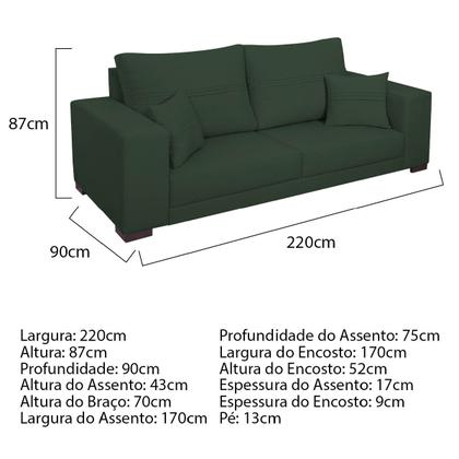 Imagem de Sofá 2 Lugares Madri Suede - Doce Sonho Móveis