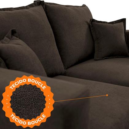 Imagem de Sofá 2 Lugares Modular Boma. 1,70m Boucle Sofá inBox