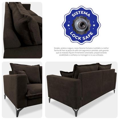 Imagem de Sofá 2 Lugares Modular Boma. 1,70m Boucle Sofá inBox