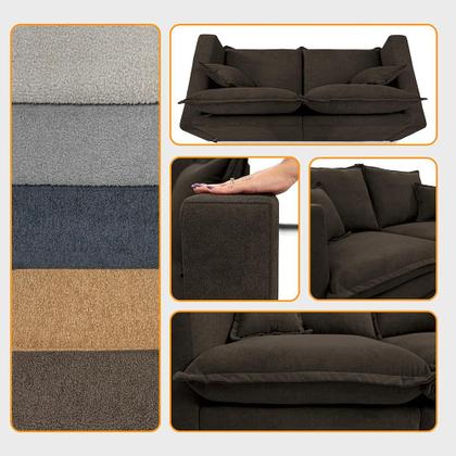 Imagem de Sofá 2 Lugares Modular Boma. 1,70m Boucle Sofá inBox