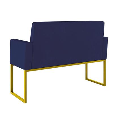 Imagem de Sofá 2 Lugares para Recepção com Base de Ferro Reforçada