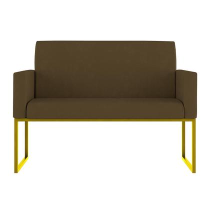 Imagem de Sofá 2 Lugares para Recepção com Base de Ferro Reforçada
