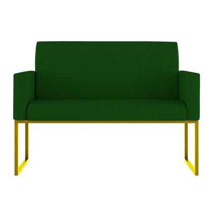 Imagem de Sofá 2 Lugares para Recepção com Base de Ferro Reforçada