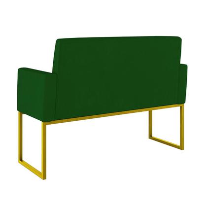 Imagem de Sofá 2 Lugares para Recepção com Base de Ferro Reforçada