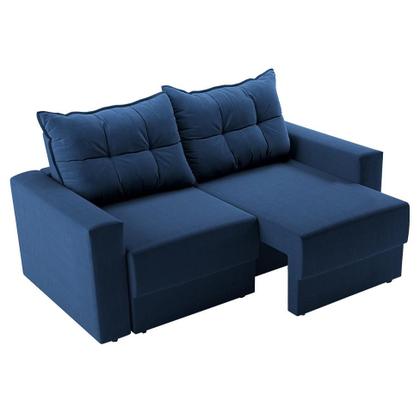 Sofá 2 Lugares Retrátil Lubeck Suede Azul Marinho 140 cm - Mobly Imagem de Sofá 2 Lugares Retrátil Lubeck Suede Azul Marinho 140 cm