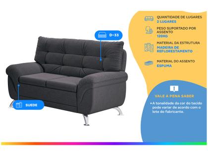 Imagem de Sofá 2 Lugares Suede Atrium Linoforte