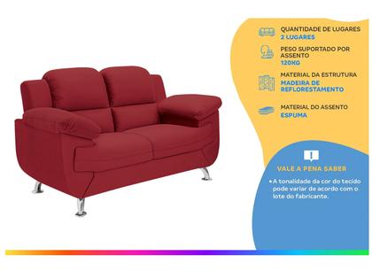 Imagem de Sofá 2 Lugares Suede Spazium Linoforte