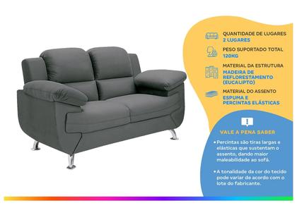 Imagem de Sofá 2 Lugares Suede Spazium Linoforte