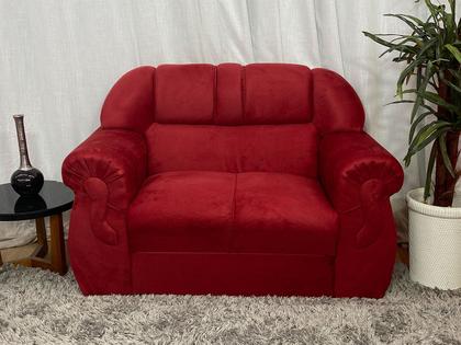 Imagem de Sofá 2 Lugares Vermelho 608 Corsa