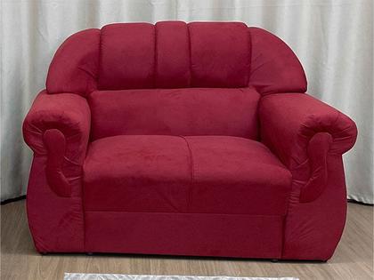 Sofá 2 Lugares Vermelho 608 Corsa - Alpoim Imagem de Sofá 2 Lugares Vermelho 608 Corsa