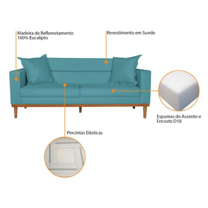 Imagem de Sofá 2 Lugares Viena Suede - Doce Sonho Móveis