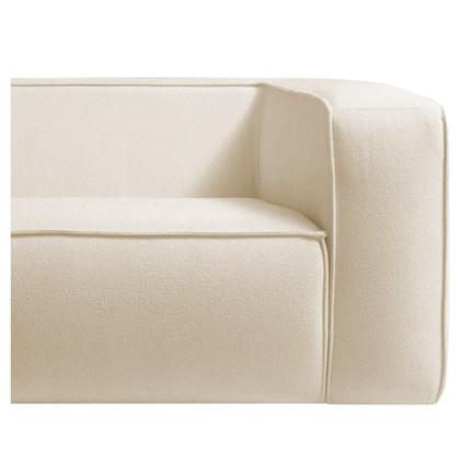 Imagem de Sofá 3 Lugares 180cm Orgânico Luxo Recepção Cecília Bouclé - Amarena Moveis