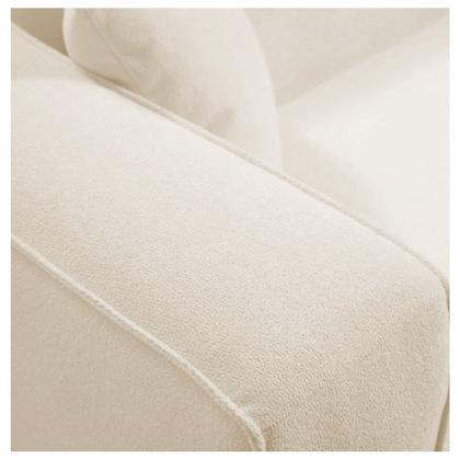 Imagem de Sofá 3 Lugares 180cm Orgânico Luxo Recepção Cecília Bouclé - Amarena Moveis