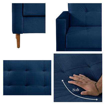 Sofá 3 Lugares 200cm Dior - Kazza Imagem de Sofá 3 Lugares 200cm Dior