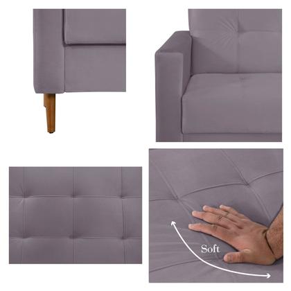 Sofá 3 Lugares 200cm Dior - Kazza Imagem de Sofá 3 Lugares 200cm Dior