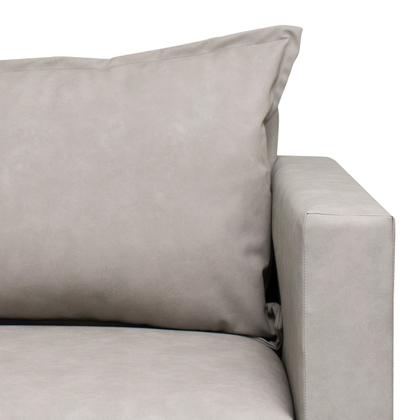 Imagem de Sofá 3 Lugares 2m Living Classic Fixo Madeira Maciça Tecido Sintético Sala Estar Recepção Escritório