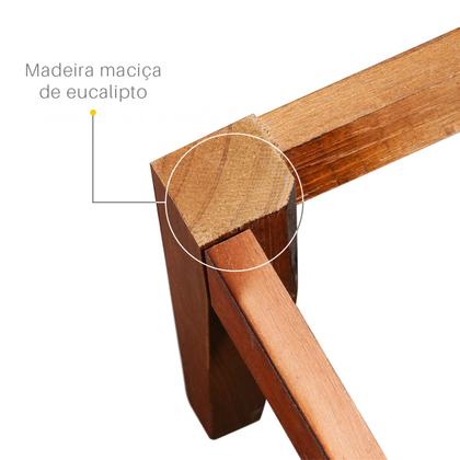 Imagem de Sofá 3 Lugares 2m Living Classic Fixo Madeira Maciça Tecido Sintético Sala Estar Recepção Escritório