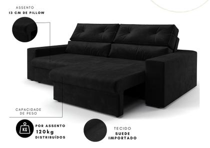 Imagem de Sofá 3 Lugares Athena assento Retrátil e Reclinavel 2,00m(L)