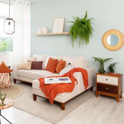 Sofá 3 Lugares Belgrado com Chaise Direito Linho Cru 230 cm - Mobly Imagem de Sofá 3 Lugares Belgrado com Chaise Direito Linho Cru 230 cm