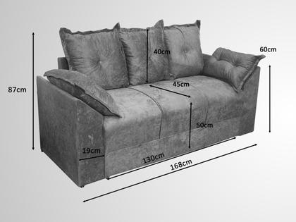 Imagem de Sofá 3 Lugares Cinza 605 Paris