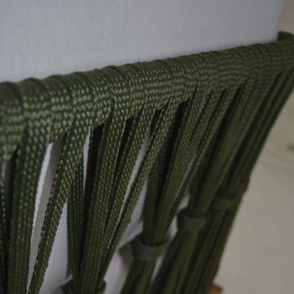 Imagem de Sofá 3 Lugares Egito em Corda Naútica e Alumínio Área Externa e Interna