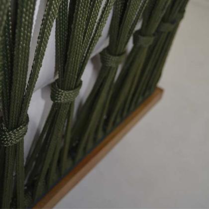 Imagem de Sofá 3 Lugares Egito em Corda Naútica e Alumínio Área Externa e Interna