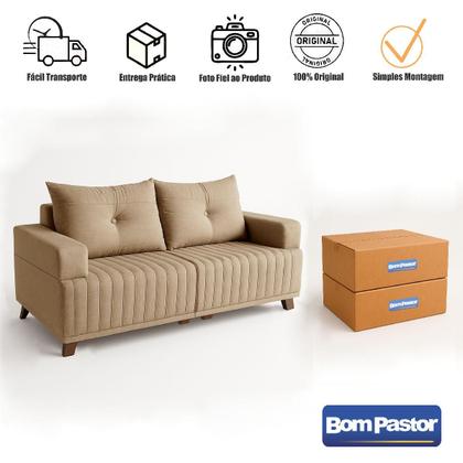 Imagem de Sofá 3 Lugares Leona em Linho Bom Pastor
