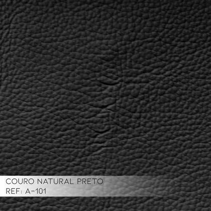 Imagem de Sofá 3 Lugares Maggiore 240cm Couro Preto G58 Gran Belo