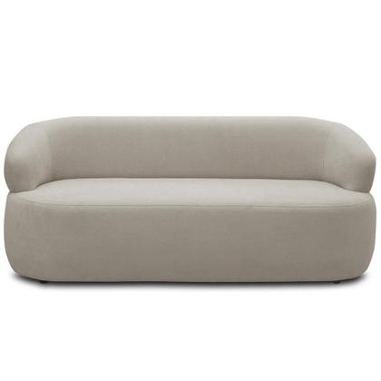 Imagem de Sofá 3 Lugares Orgânico Sala de Estar Living 170cm Carmen F04 Veludo Bege - Lyam Decor