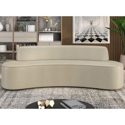 Imagem de Sofá 3 Lugares para Sala de Estar Living 180cm Koane D06 Facto Pérola - Mpozenato