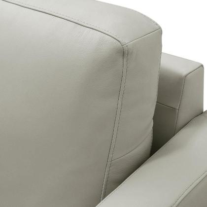 Imagem de Sofá 3 Lugares Para Sala De Estar Living Industrial 240cm Trento L06 Couro Pérola - Lyam Decor