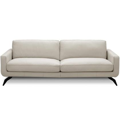 Imagem de Sofá 3 Lugares Para Sala de Estar Living Industrial 270cm Trento L06 Couro Off White - Lyam Decor